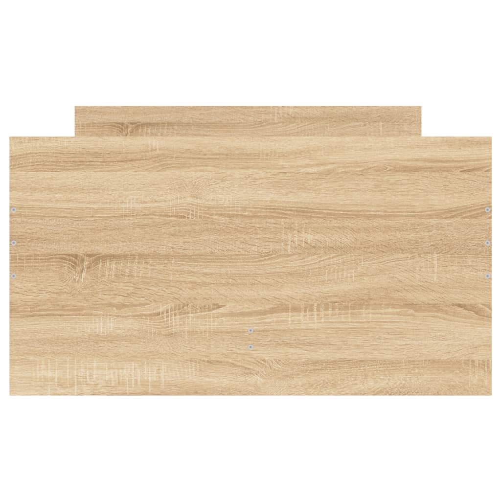 vidaXL Bed Frame | Sonoma Oak | Engineered wood, Plywood | Single