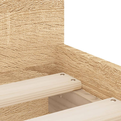 vidaXL Bed Frame | Sonoma Oak | Engineered wood, Plywood | Single