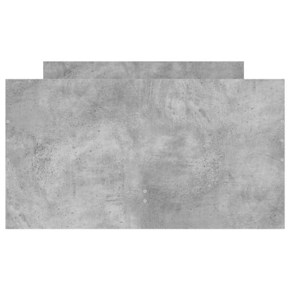 vidaXL Bed Frame | Concrete Grey | Engineered Wood | Single | Bed Frame