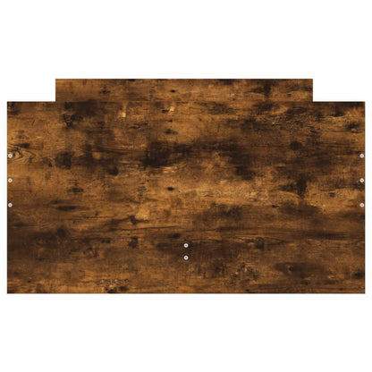 vidaXL Bed Frame with Drawers without Mattress Smoked Oak 100x200 cm