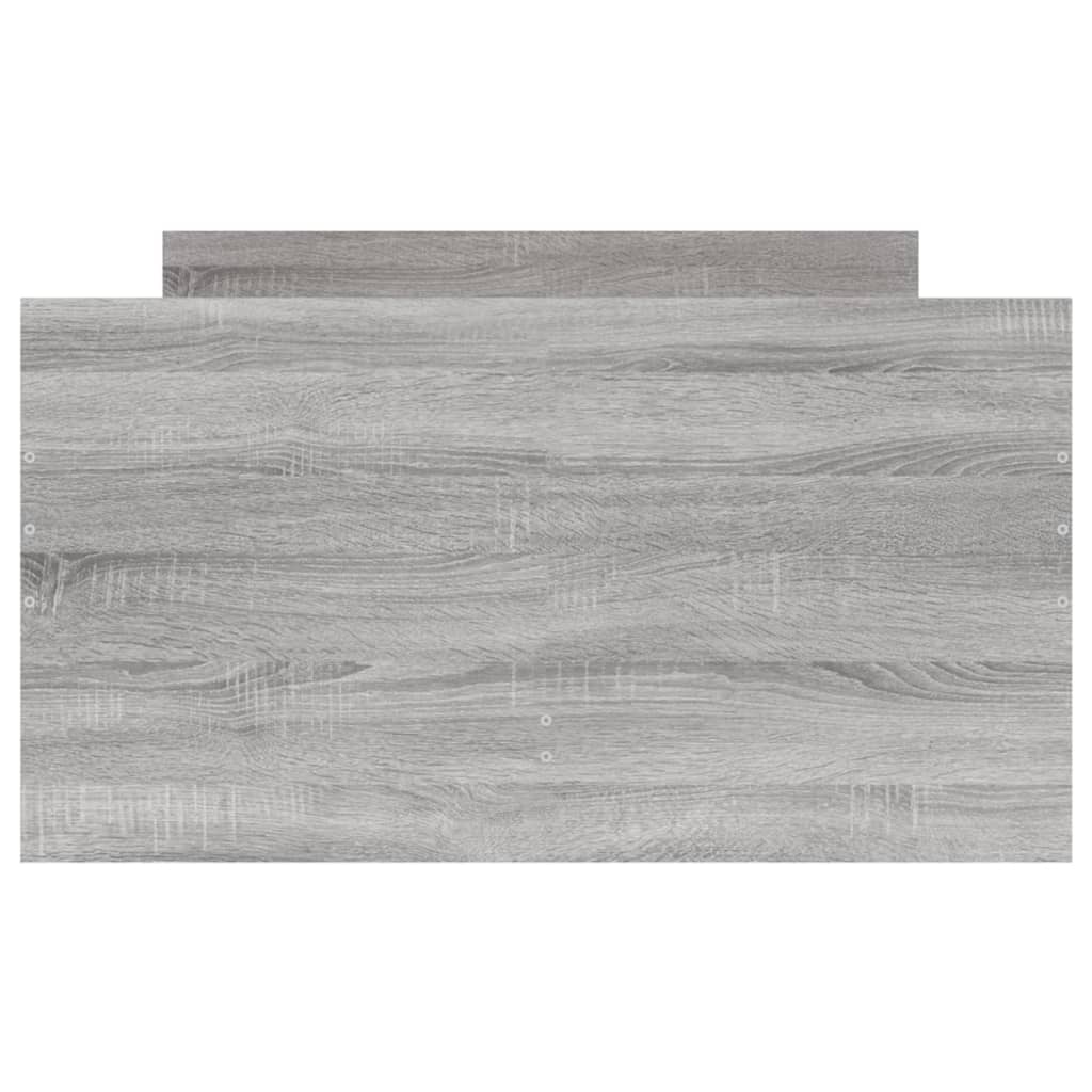 vidaXL Bed Frame | Grey sonoma | Engineered wood | Single | Bed Frame