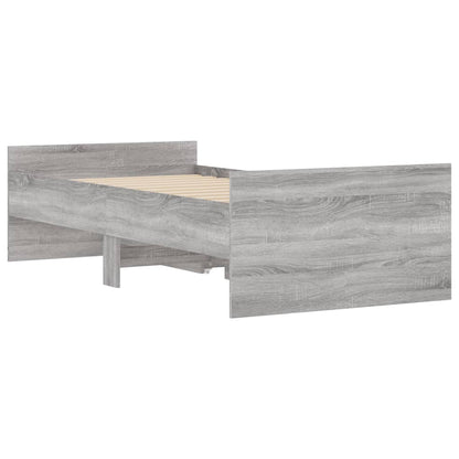 vidaXL Bed Frame | Grey sonoma | Engineered wood | Single | Bed Frame