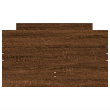 vidaXL Bed Frame | Brown oak | Engineered wood | Single | Bed Frame