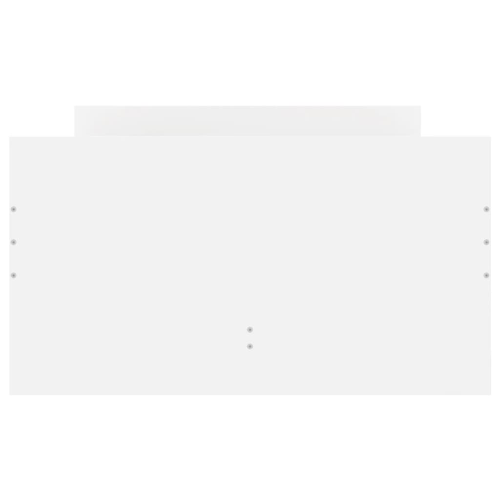 vidaXL Bed Frame | White | Engineered wood, Plywood | Single | Bed Frame