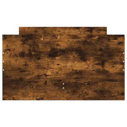 vidaXL Bed Frame with Drawers without Mattress Smoked Oak 90x200 cm