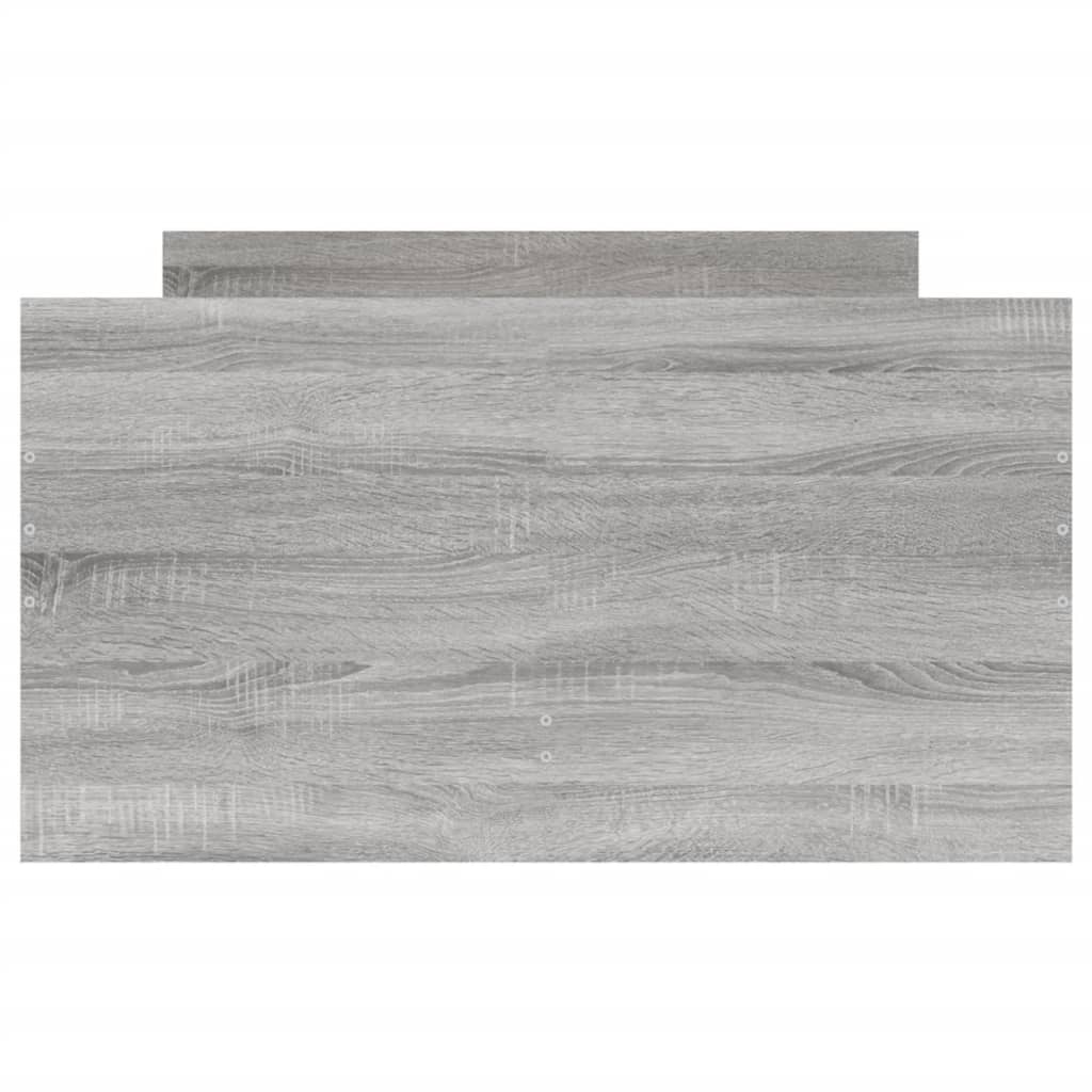 vidaXL Bed Frame with Drawers without Mattress Grey Sonoma 90x200 cm