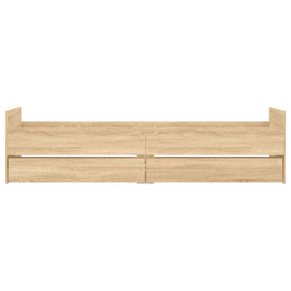 vidaXL Bed Frame | Sonoma oak | Engineered wood | Single | Bed Frame