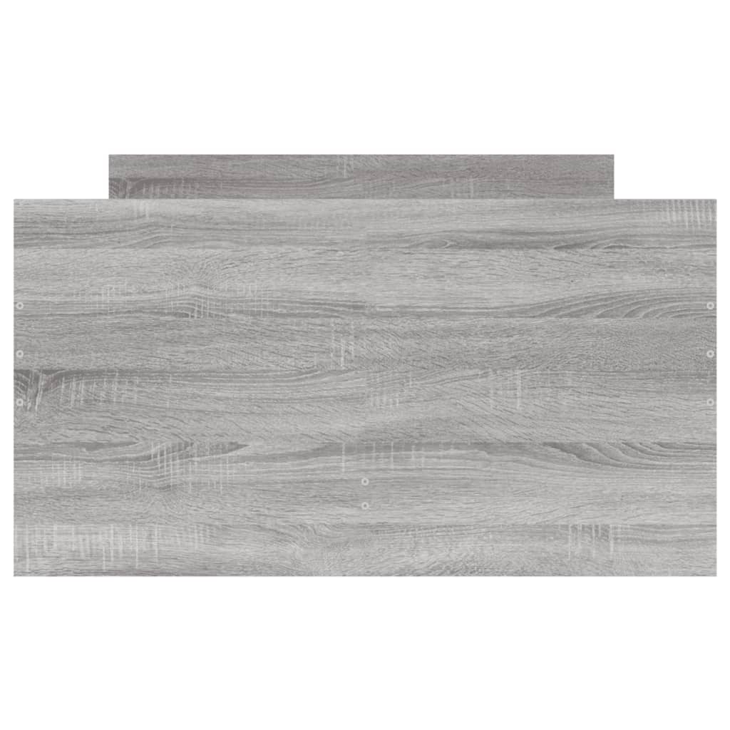 vidaXL Bed Frame with Drawers without Mattress Grey Sonoma 90x190 cm Single