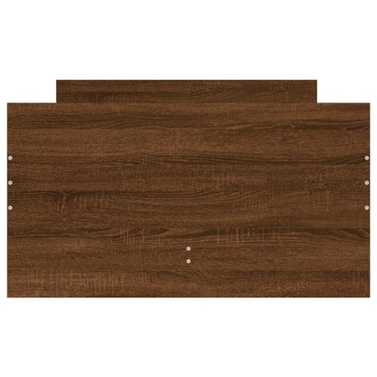 vidaXL Bed Frame | Brown Oak | Engineered wood | Single | Bed Frame