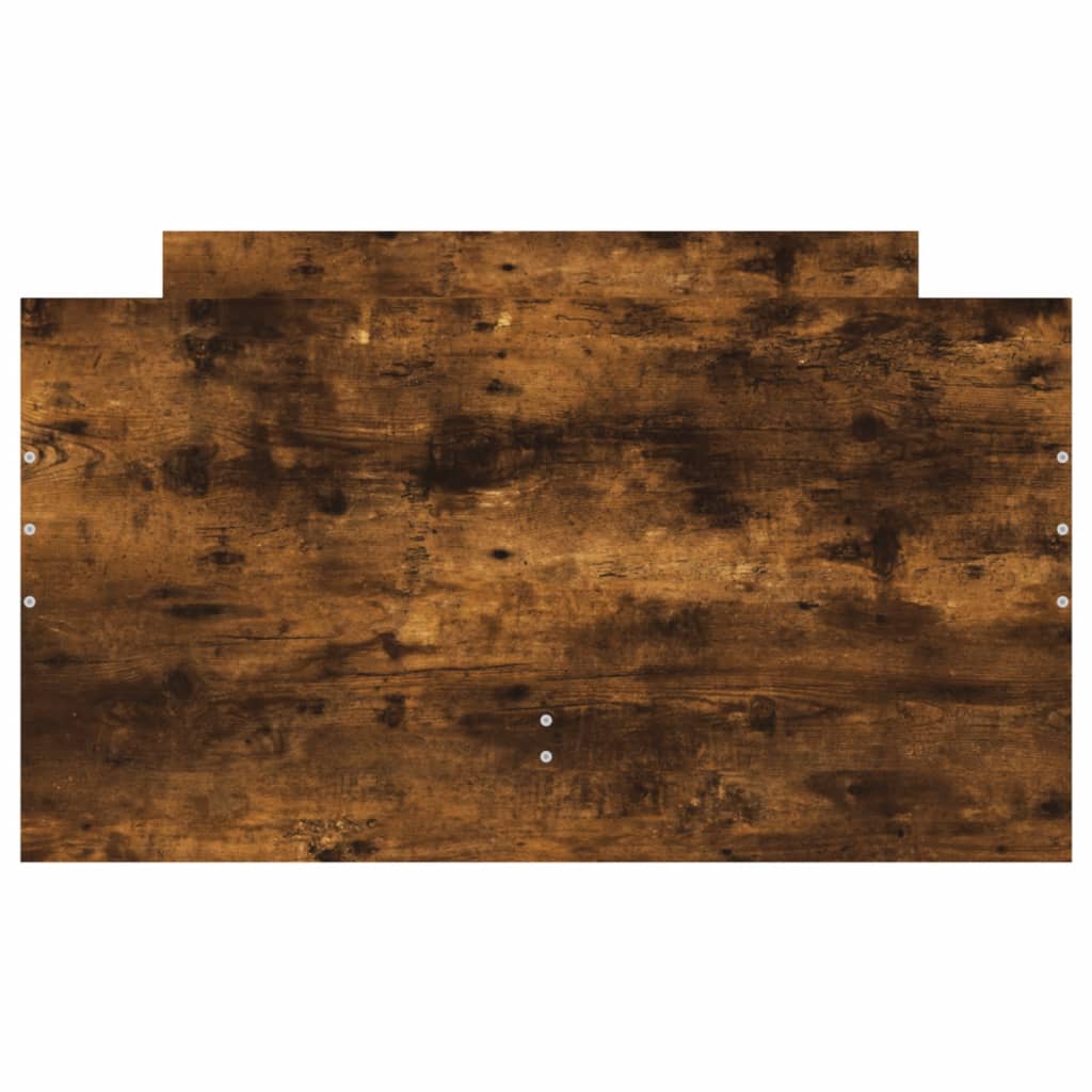 vidaXL Bed Frame without Mattress Smoked Oak 75x190 cm Small Single Small Single