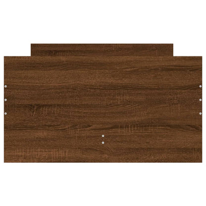 vidaXL Bed Frame without Mattress Brown Oak 75x190 cm Small Single Small Single