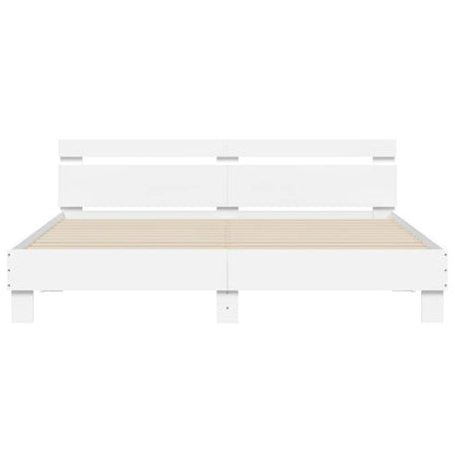 vidaXL Bed Frame without Mattress White 180x200 cm