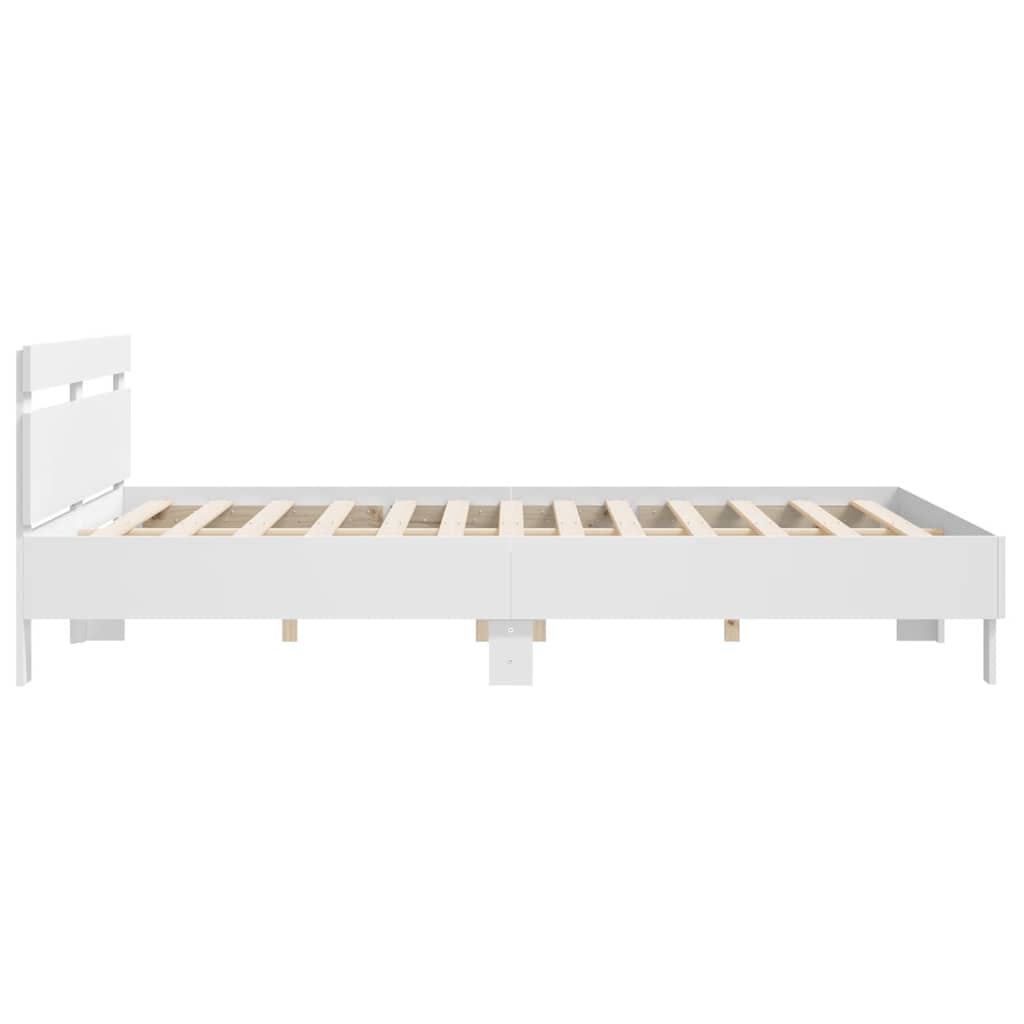 vidaXL Bed Frame without Mattress White 180x200 cm