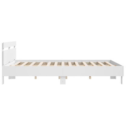 vidaXL Bed Frame without Mattress White 160x200 cm
