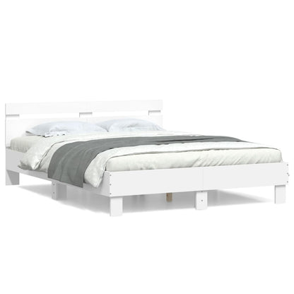 vidaXL Bed Frame without Mattress White 140x200 cm