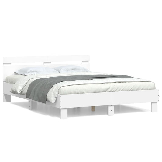 vidaXL Bed Frame without Mattress White 140x200 cm