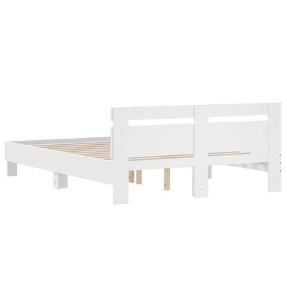 vidaXL Bed Frame without Mattress White 140x200 cm