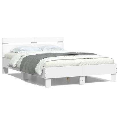 vidaXL Bed Frame without Mattress White 120x190 cm