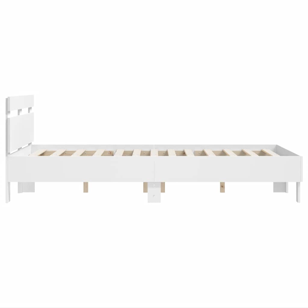 vidaXL Bed Frame without Mattress White 120x190 cm