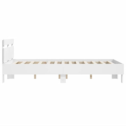 vidaXL Bed Frame without Mattress White 120x190 cm