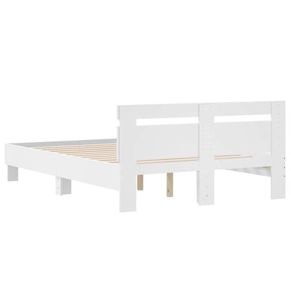 vidaXL Bed Frame without Mattress White 120x190 cm