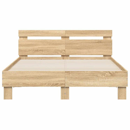 vidaXL Bed Frame without Mattress Sonoma Oak 120x190 cm