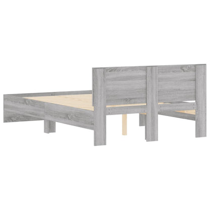 vidaXL Bed Frame | Grey Sonoma | Engineered wood | Double | Modern | Bed Frame