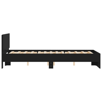 vidaXL Bed Frame | Black | Engineered wood | Double | Tough | Bed Frame
