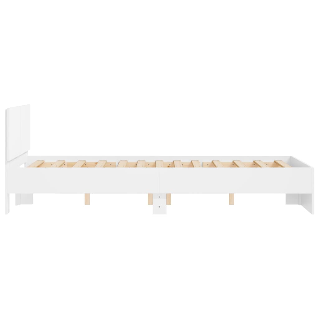 vidaXL Bed Frame | White | Engineered Wood, Plywood | Small Double |  Durable