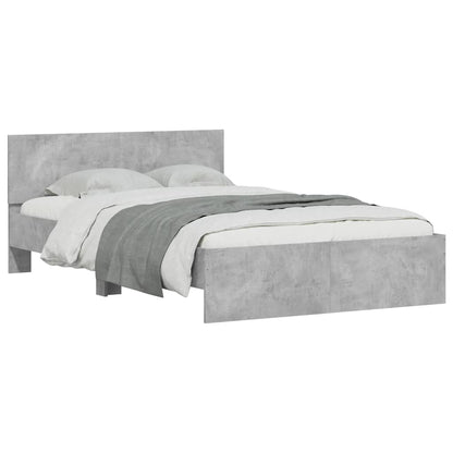 vidaXL Bed Frame | Concrete Grey | Engineered Wood | Double | Bed Frame