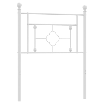 vidaXL Metal Replace Headboard White 75 cm