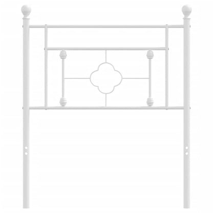 vidaXL Metal Replace Headboard White 75 cm