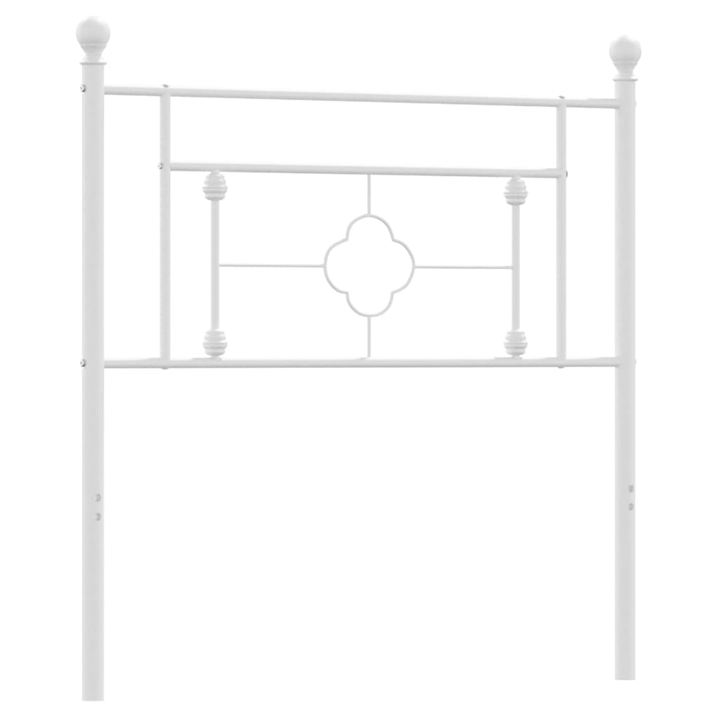 vidaXL Metal Replace Headboard White 100 cm