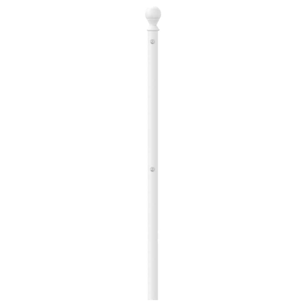 vidaXL Metal Replace Headboard White 100 cm