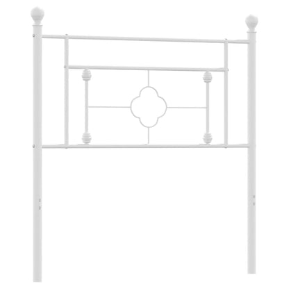 vidaXL Metal Replace Headboard White 100 cm