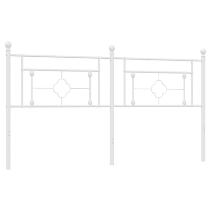 vidaXL Metal Replace Headboard White 180 cm
