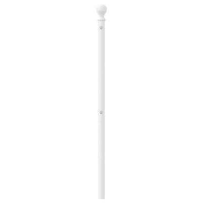 vidaXL Metal Replace Headboard White 200 cm