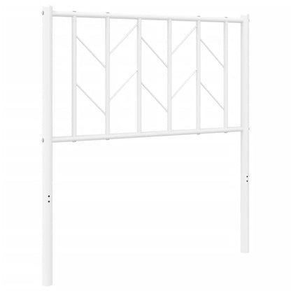 vidaXL Metal Replace Headboard White 75 cm