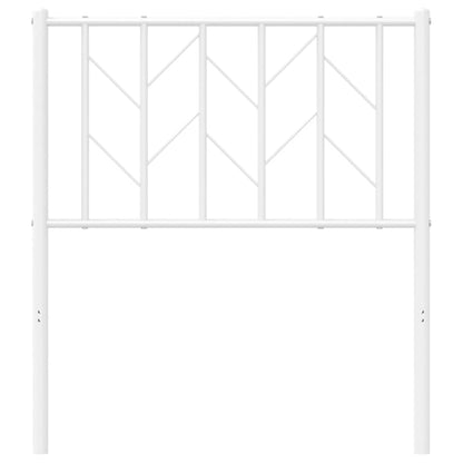 vidaXL Metal Replace Headboard White 75 cm