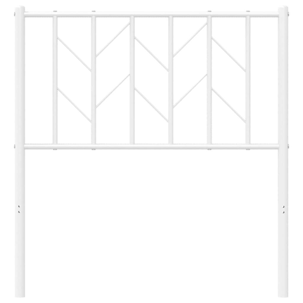 vidaXL Metal Replace Headboard White 80 cm