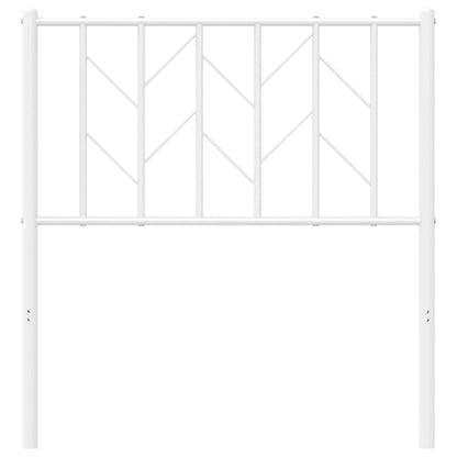 vidaXL Metal Replace Headboard White 80 cm