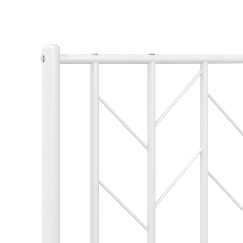 vidaXL Metal Replace Headboard White 80 cm
