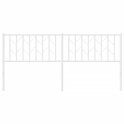 vidaXL Metal Replace Headboard White 180 cm