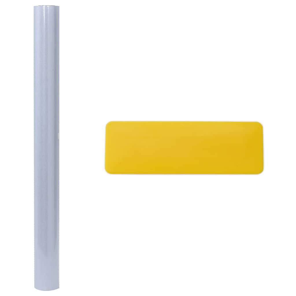 vidaXL Window Films 5 pcs Static Frosted Grey PVC