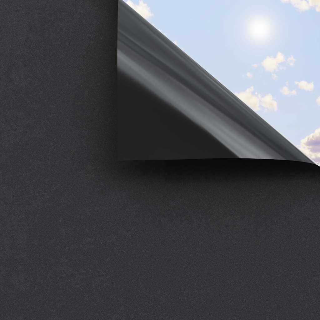 vidaXL Window Films 3 pcs Static Frosted Black PVC