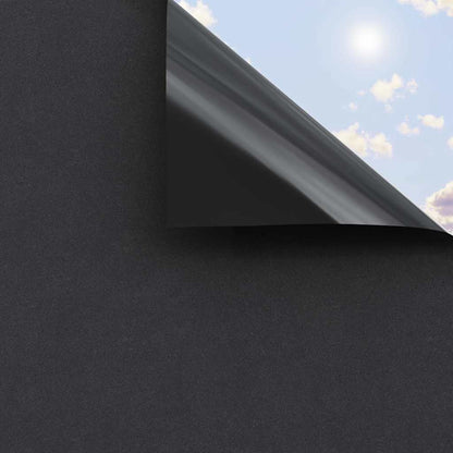 vidaXL Window Films 3 pcs Static Frosted Black PVC