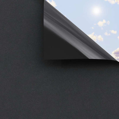 vidaXL Window Films 3 pcs Static Frosted Black PVC