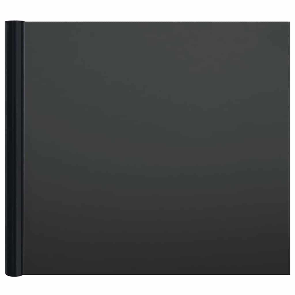 vidaXL Window Films 5 pcs Static Frosted Black PVC
