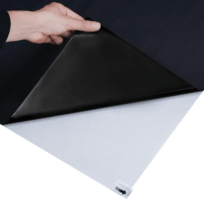 vidaXL Window Films 5 pcs Static Frosted Black PVC