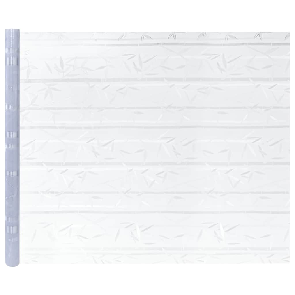 vidaXL Window Films 2 pcs Frosted Bamboo Pattern PVC